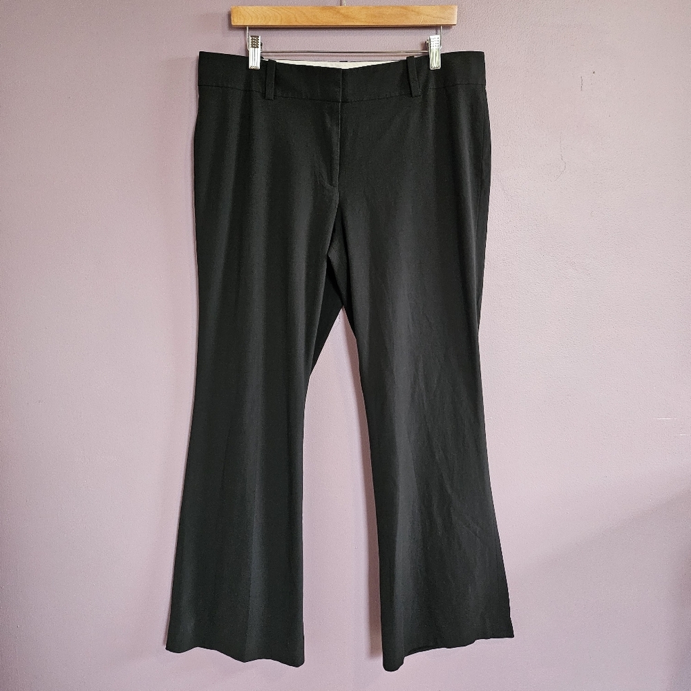 Ann Taylor Black Business Casual Work Wear Office Formal High Rise Dress Pants